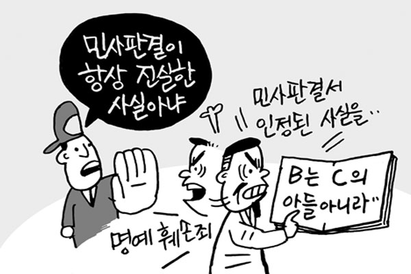 “민사판결의 사실인정, 항상 진실은 아냐”